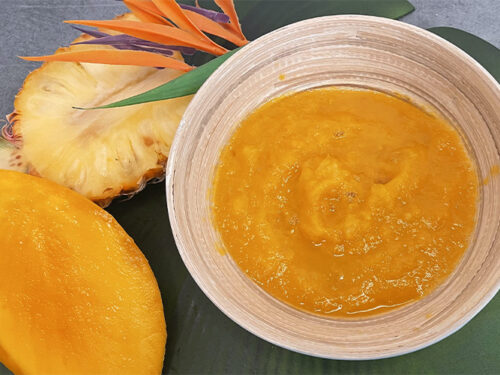 Compote mangue bébé : vitamine C au goût tropical - BÉBÉ À TABLE